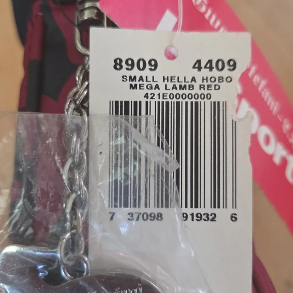 NWT L.A.M.B. LeSportsac By Gwen Stefani Small Hella Hobo Red - Picture 13 of 13